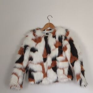 Faux Fur Multicolor Jacket